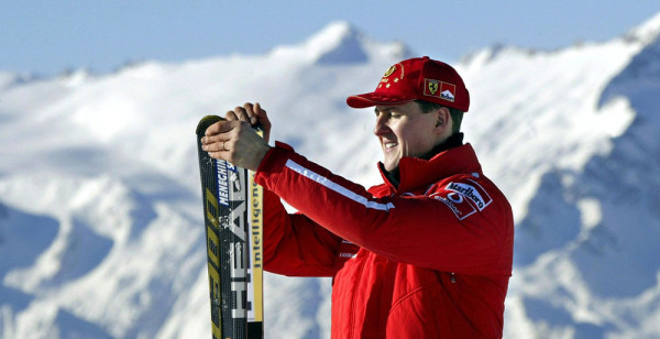 Михаэль Шумахер и лыжи